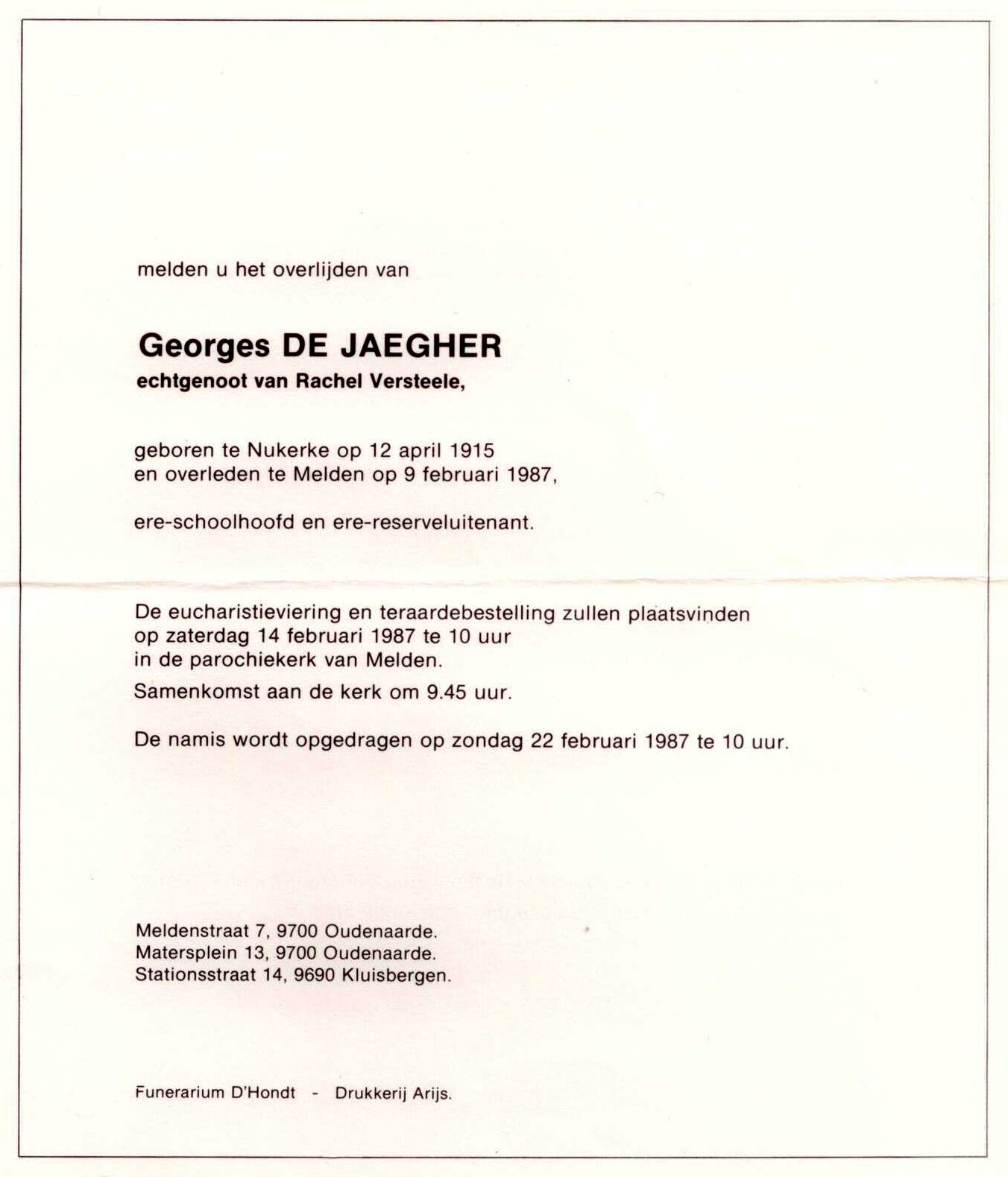 Georges De Jaegher 1