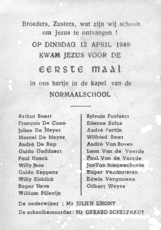 1948 49eerstecommunie